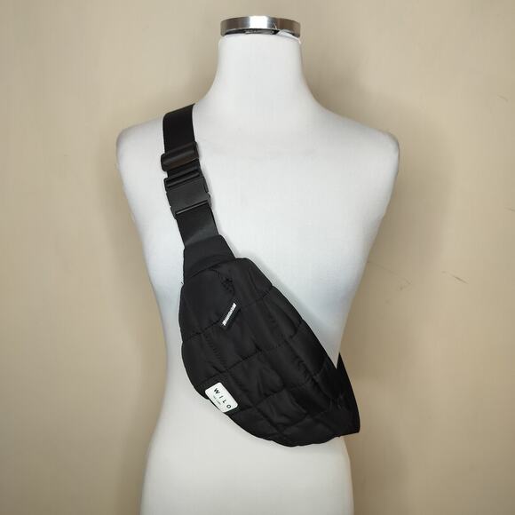 Wilo Quilted Crossbody Waist Bag Fanny Pack Adjustable Strap - Picture 1 of 6